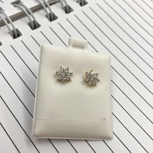 Gold filled snowflake studs